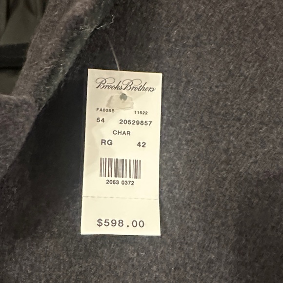 Brooks Brothers Dark Gray Men's Blazer - Picture 2 of 5